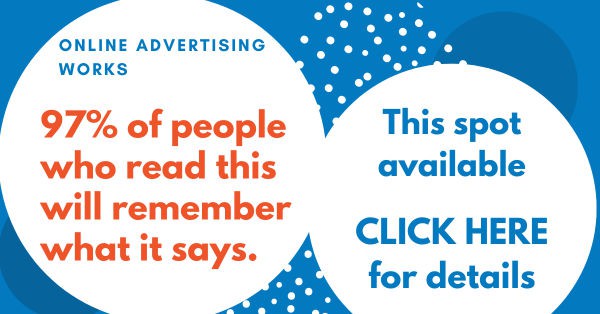 Effective online advertising banner with call-to-action.